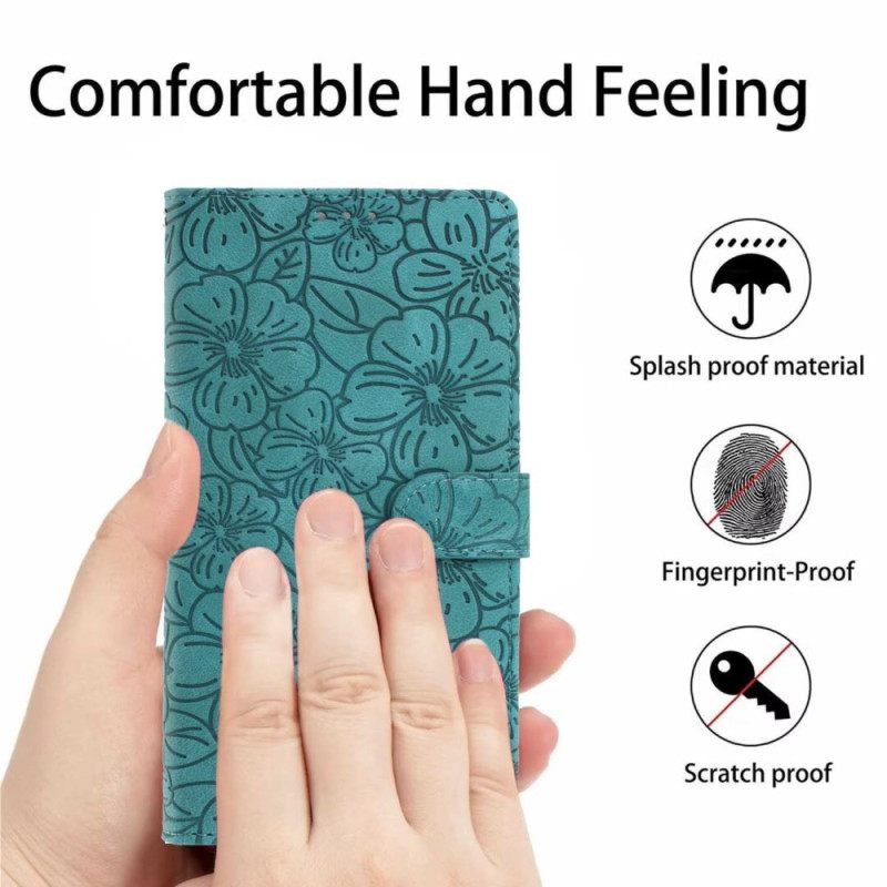 Bescherming Hoesje Xiaomi 15t Pro Bloemengravure