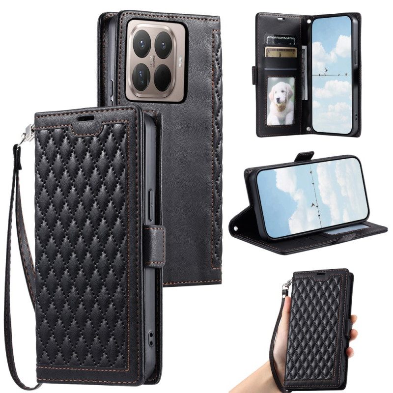 Bescherming Hoesje Xiaomi 15t Pro Gewatteerd Met Bandje