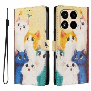 Bescherming Hoesje Xiaomi 15t Pro Kleurrijke Katten