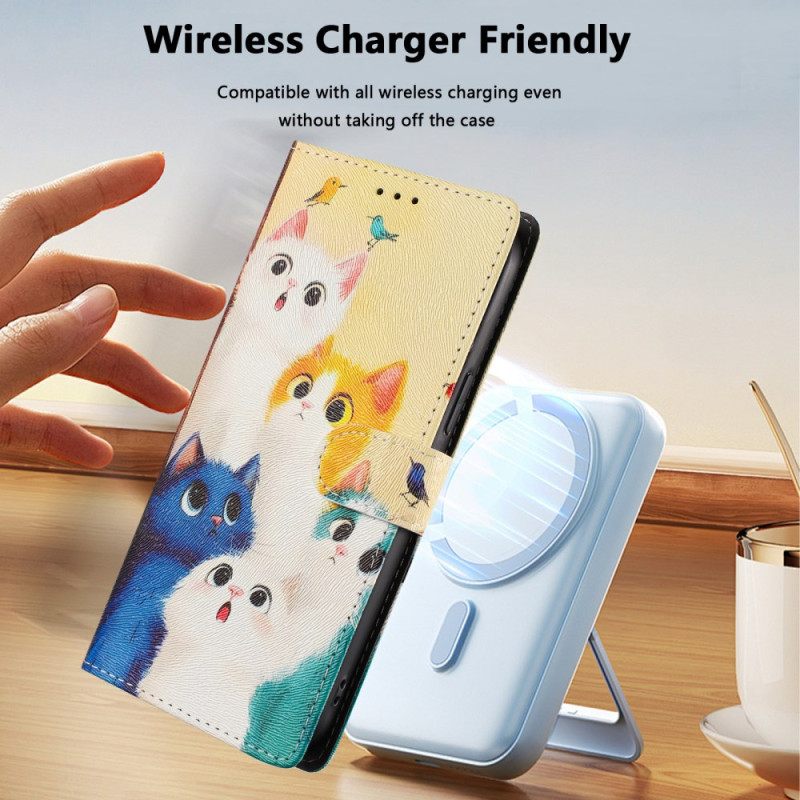 Bescherming Hoesje Xiaomi 15t Pro Kleurrijke Katten