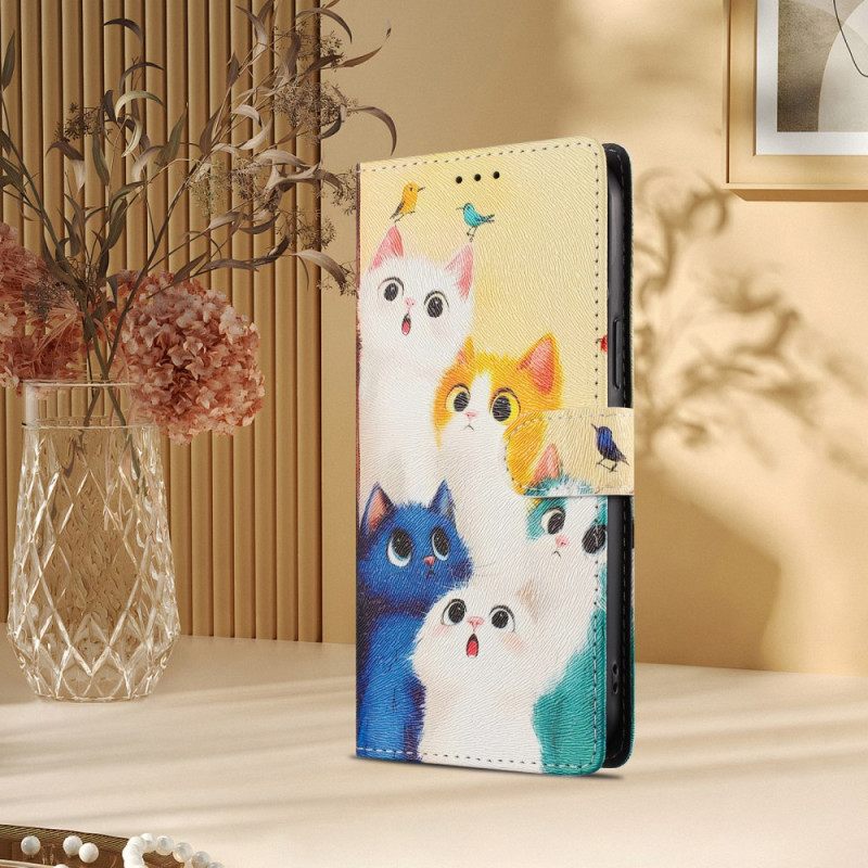 Bescherming Hoesje Xiaomi 15t Pro Kleurrijke Katten