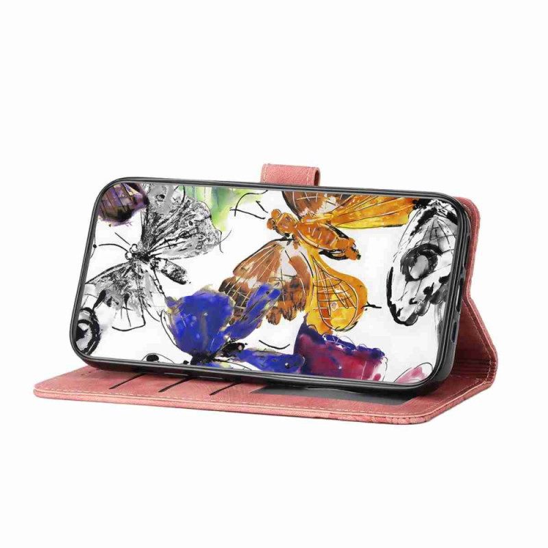 Bescherming Hoesje Xiaomi 15t Pro Vlinders Met Suède-effect