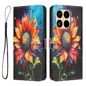 Flip Case Leren Xiaomi 15t Pro Zonnebloem