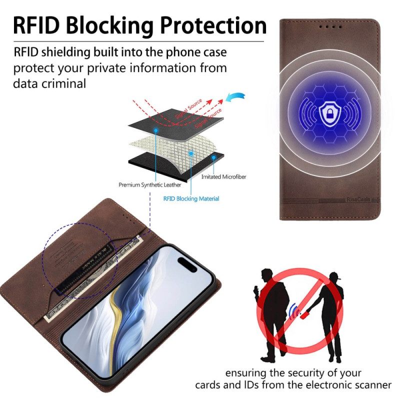 Folio-hoesje Voor Xiaomi 15t Pro Rfid-blokkering