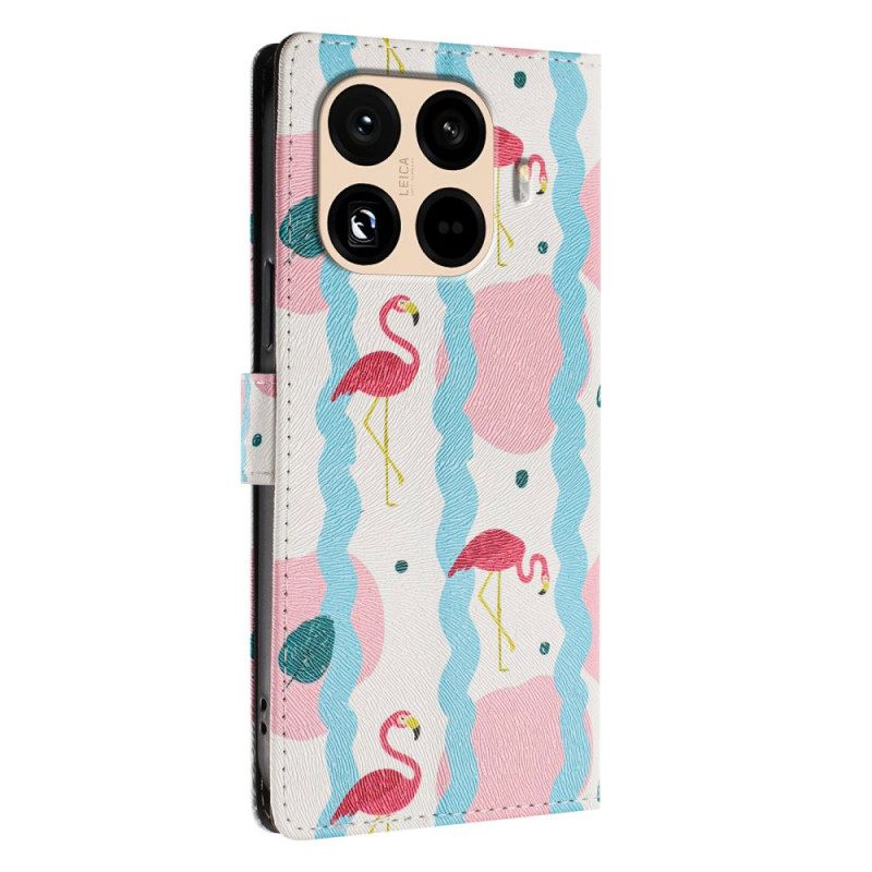 Folio-hoesje Xiaomi 15t Pro Flamingo's