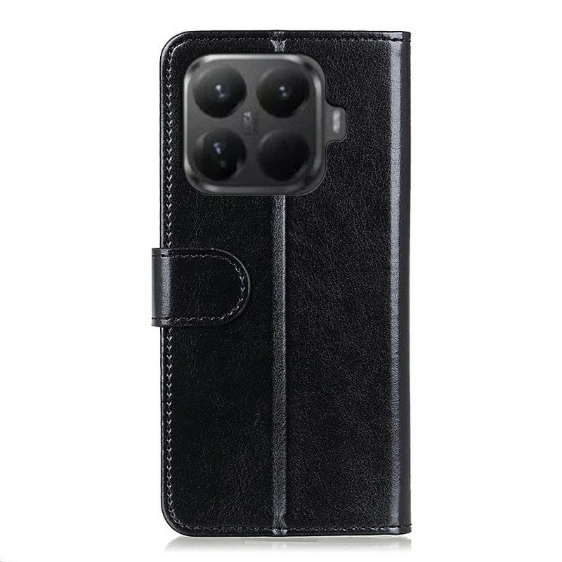 Folio-hoesje Xiaomi 15t Pro Gewaxt Kunstleer