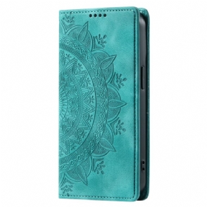 Folio-hoesje Xiaomi 15t Pro Mandala Suède-effect Bescherming Hoesje