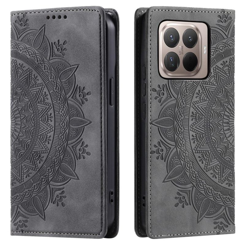 Folio-hoesje Xiaomi 15t Pro Mandala Suède-effect Bescherming Hoesje
