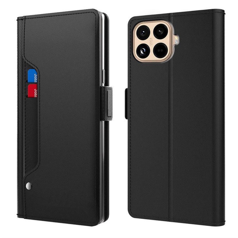 Folio-hoesje Xiaomi 15t Pro Spiegel En Verwijderbare Kaarthouder