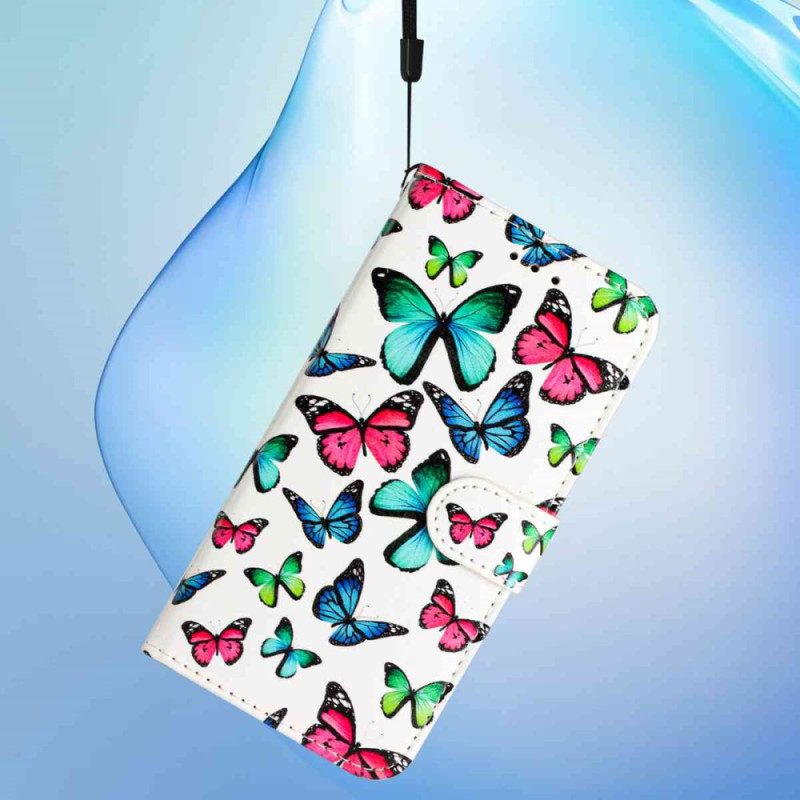Folio-hoesje Xiaomi 15t Pro Telefoonhoesje Kleurrijke Vlinders