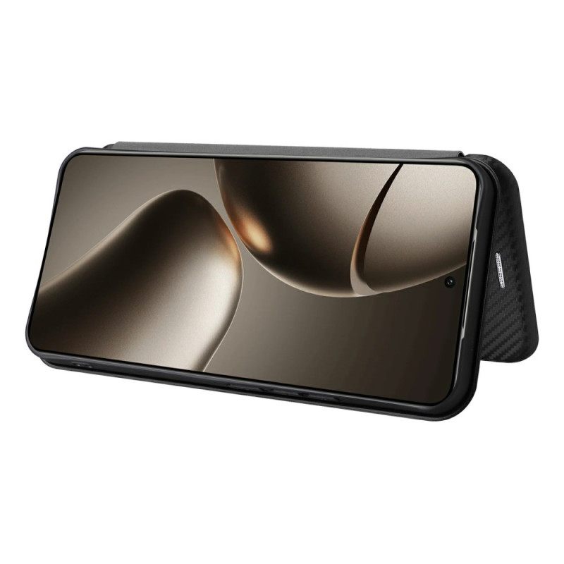 Folio-hoesje Xiaomi 15t Pro Telefoonhoesje Koolstofvezel
