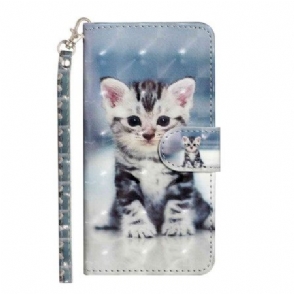 Folio-hoesje Xiaomi 15t Pro Telefoonhoesje Lanyard Kitten