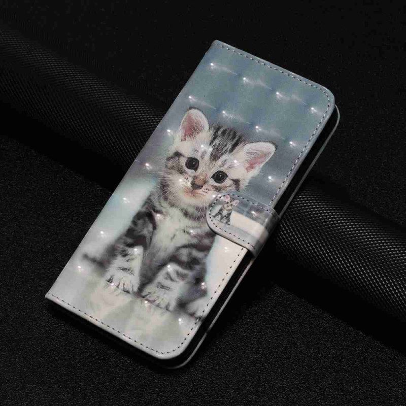 Folio-hoesje Xiaomi 15t Pro Telefoonhoesje Lanyard Kitten
