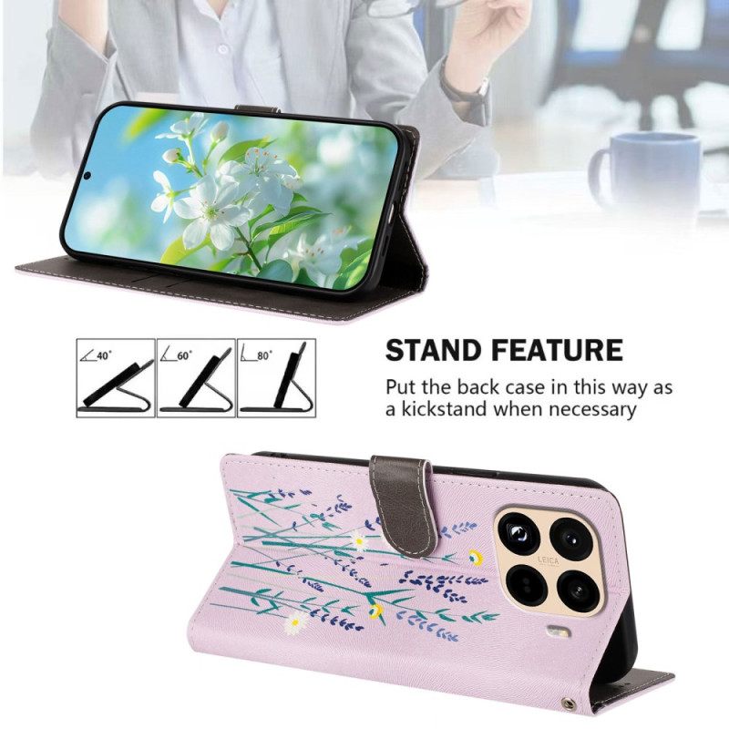 Folio-hoesje Xiaomi 15t Pro Telefoonhoesje Lavendel