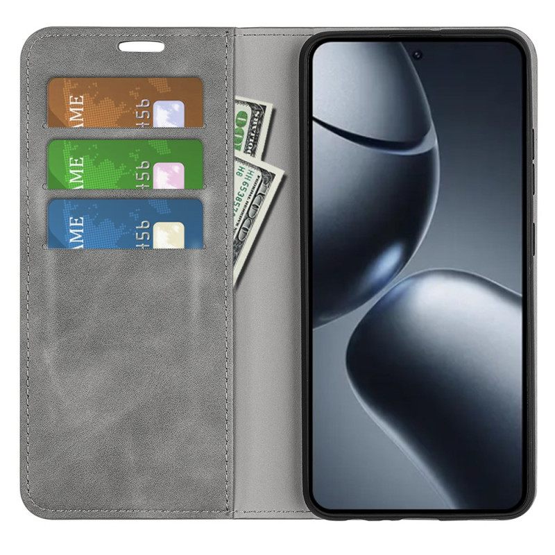 Folio-hoesje Xiaomi 15t Pro Telefoonhoesje Leerlook