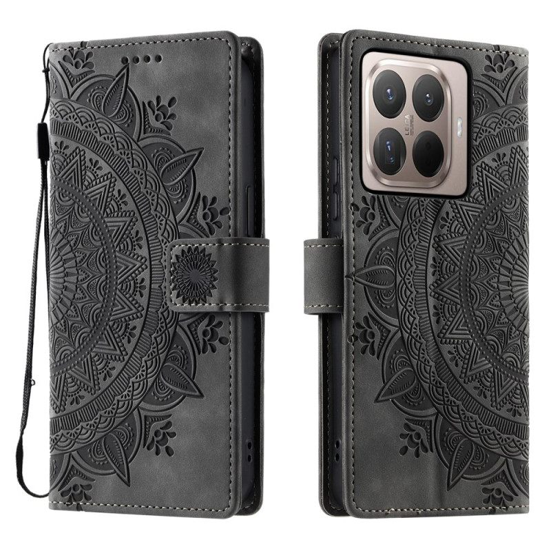 Folio-hoesje Xiaomi 15t Pro Telefoonhoesje Mandala-suèdelook