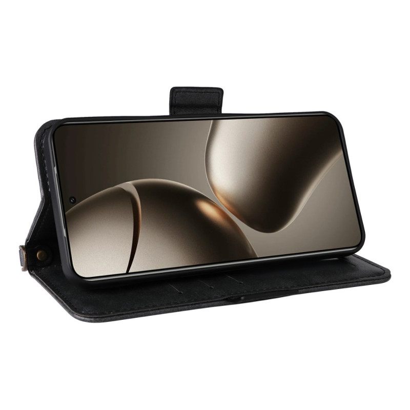 Folio-hoesje Xiaomi 15t Pro Telefoonhoesje Portemonnee Met Schouderband