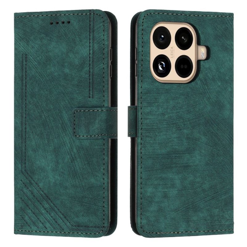 Folio-hoesje Xiaomi 15t Pro Telefoonhoesje Retro Design