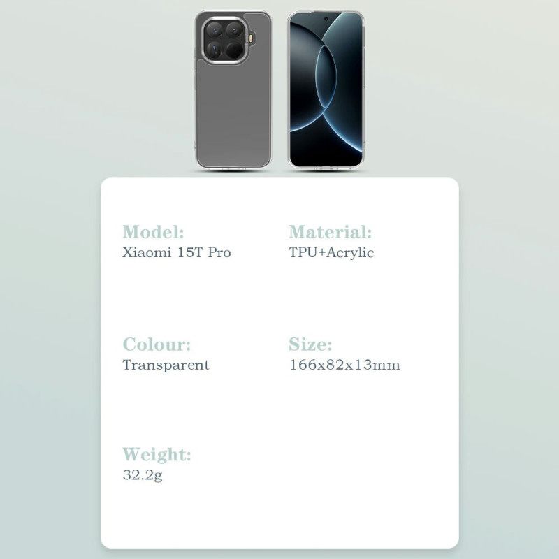 Hoesje Voor Xiaomi 15t Pro Transparante Toc-serie