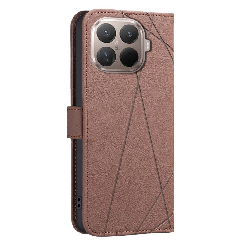 Leren Hoesje Voor Xiaomi 15t Pro Binfen Kleur Strepen