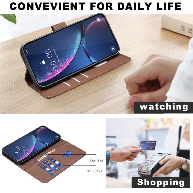 Leren Hoesje Voor Xiaomi 15t Pro Binfen Kleur Strepen