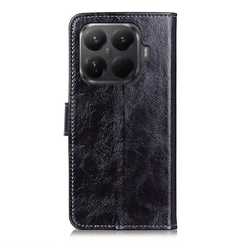 Leren Hoesje Voor Xiaomi 15t Pro Glanzend Leereffect