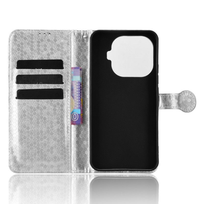 Leren Hoesje Voor Xiaomi 15t Pro Glitterstippen