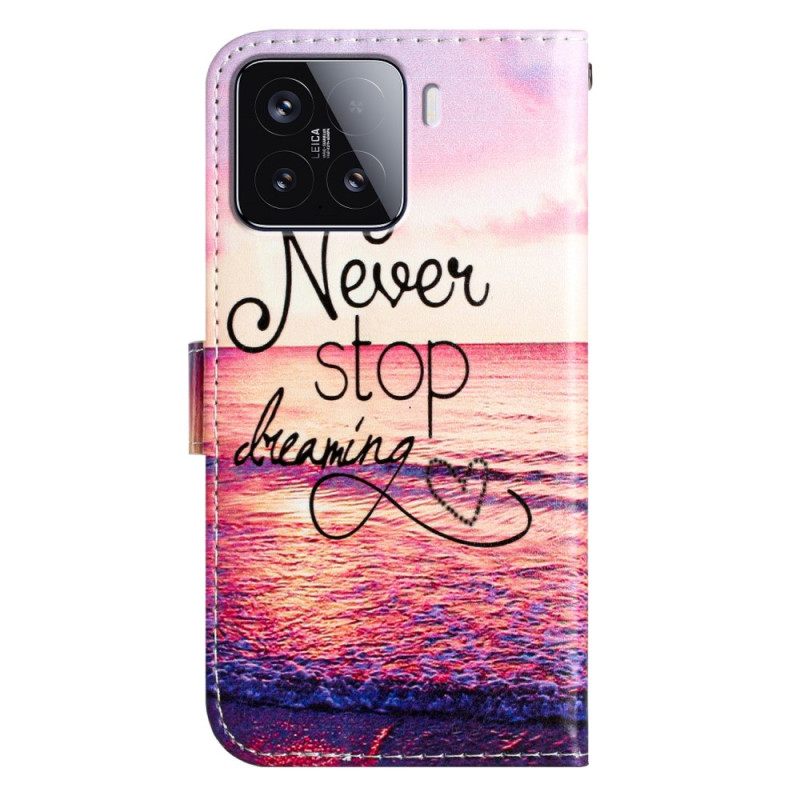 Leren Hoesje Voor Xiaomi 15t Pro Never Stop