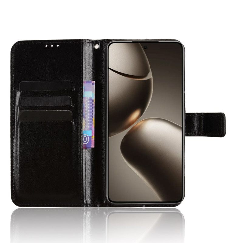 Leren Hoesje Voor Xiaomi 15t Pro Opvallend Imitatieleer