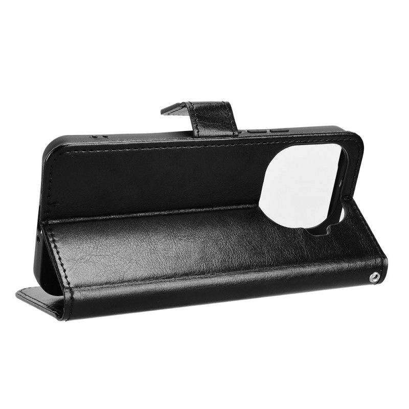 Leren Hoesje Voor Xiaomi 15t Pro Opvallend Imitatieleer