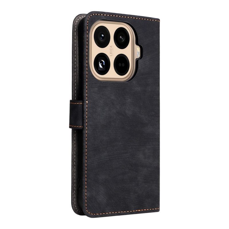 Leren Hoesje Voor Xiaomi 15t Pro Rfid-portemonnee Met Suède-look