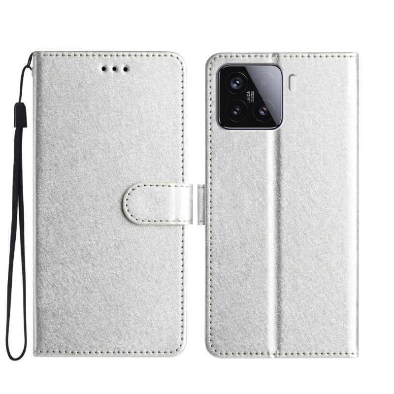 Leren Hoesje Voor Xiaomi 15t Pro Zijdetextuur