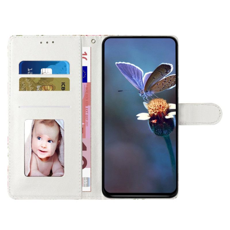 Leren Hoesje Xiaomi 15t Pro Bloemen Abrikozenboom Bescherming Hoesje