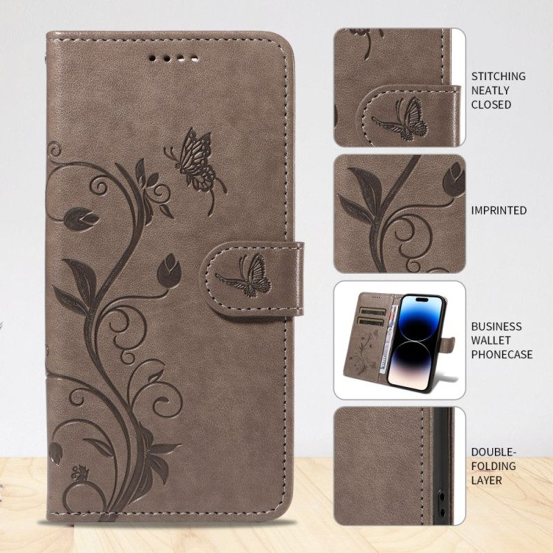 Leren Hoesje Xiaomi 15t Pro Bloemen Bescherming Hoesje