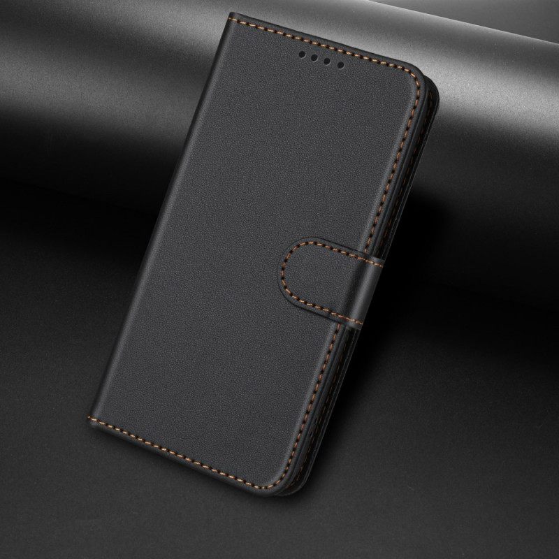 Leren Hoesje Xiaomi 15t Pro Couture Portemonnee