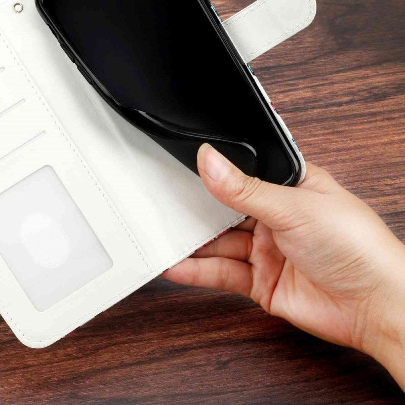 Leren Hoesje Xiaomi 15t Pro Geruit Patroon Bescherming Hoesje