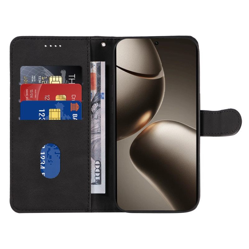 Leren Hoesje Xiaomi 15t Pro Golvend Bescherming Hoesje