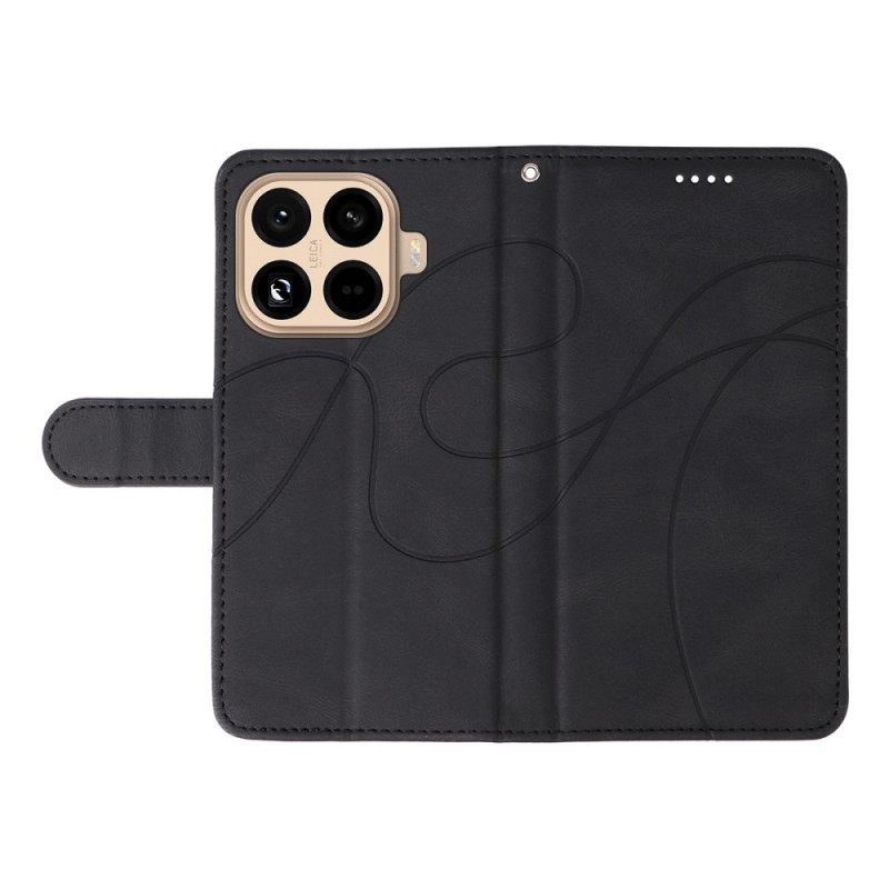 Leren Hoesje Xiaomi 15t Pro Golvend Bescherming Hoesje