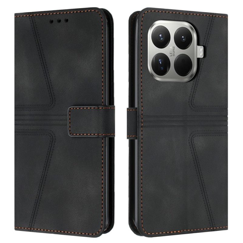 Leren Hoesje Xiaomi 15t Pro Retro Suède-effect Bescherming Hoesje