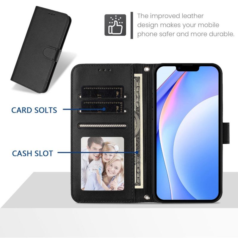 Leren Hoesje Xiaomi 15t Pro Rfid-bescherming Met Leerlook Bescherming Hoesje