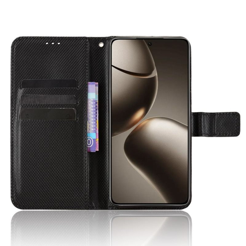 Leren Hoesje Xiaomi 15t Pro Stippen Bescherming Hoesje