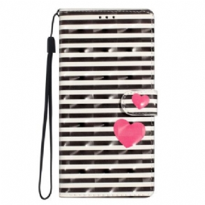 Leren Hoesje Xiaomi 15t Pro Strepen En Hart