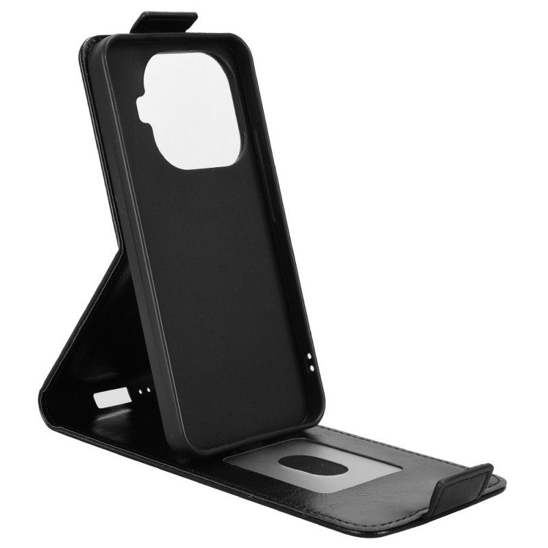 Leren Hoesje Xiaomi 15t Pro Verticaal Flip-design