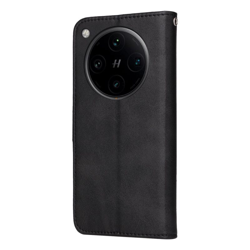 Flip Case Leren Oppo Find X8 Pro Kunstleren Band