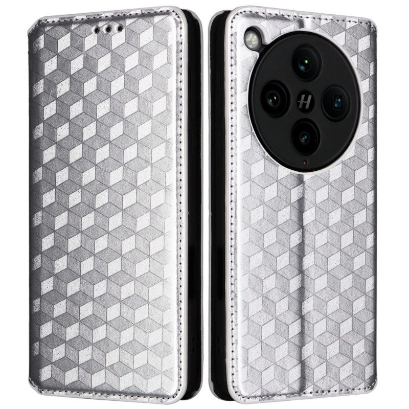 Folio-hoesje Oppo Find X8 Pro Diamantpatroon 3d