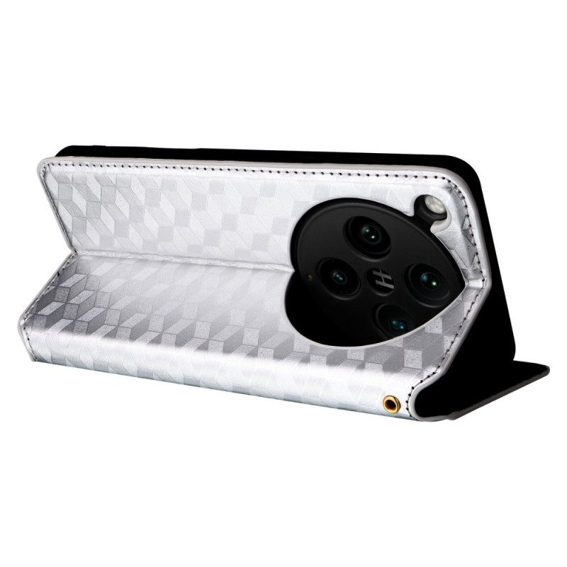 Folio-hoesje Oppo Find X8 Pro Diamantpatroon 3d