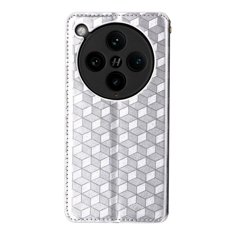 Folio-hoesje Oppo Find X8 Pro Diamantpatroon 3d