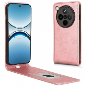 Folio-hoesje Oppo Find X8 Pro Verticaal Flip-effect Van Imitatieleer