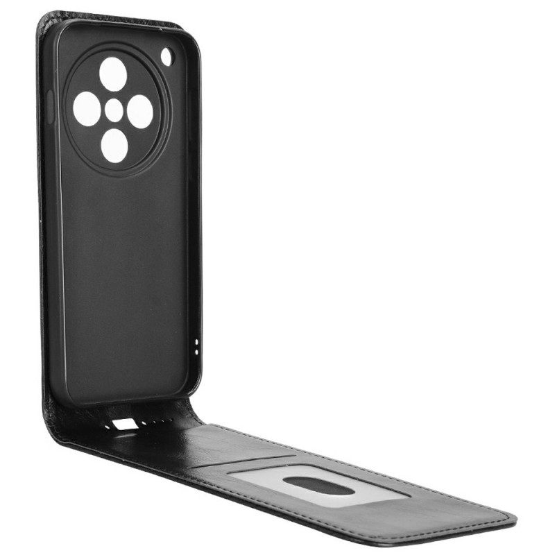 Folio-hoesje Oppo Find X8 Pro Verticaal Flip-effect Van Imitatieleer