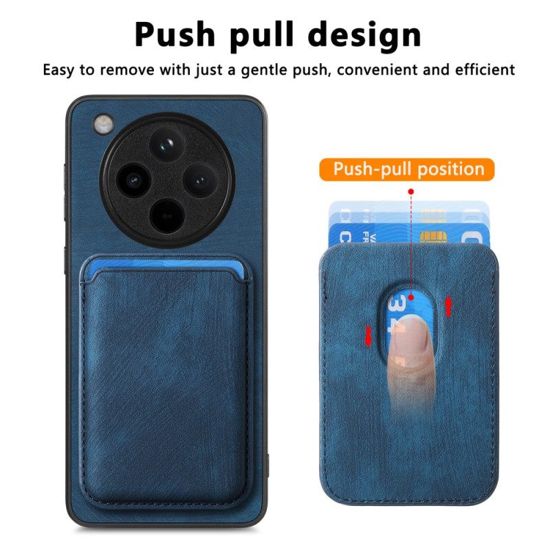 Hoesje Oppo Find X8 Pro Retro Met Afneembare Kaarthouder